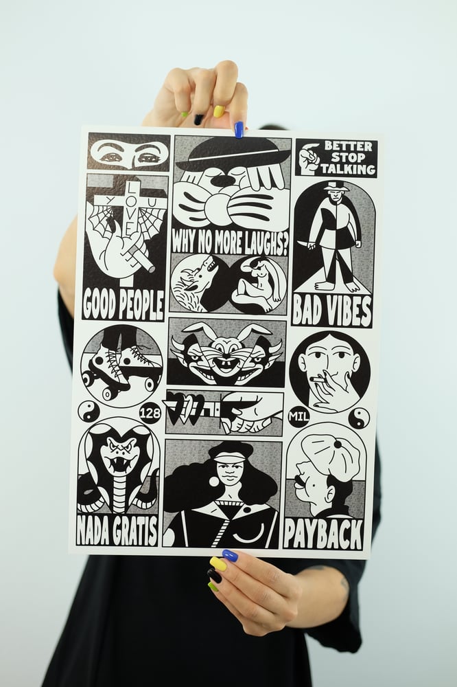 Image of 128MIL QUILÓMETROS - FANZINE PRINT - BLACK