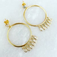 The Goddess Earrings - Moonstone 