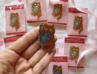 Image 1 of SALE!! Lovey Dovey Cats ENAMEL PINS Collection - Love Yourself