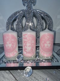 Image 1 of BABY PINK V CANDLE SET