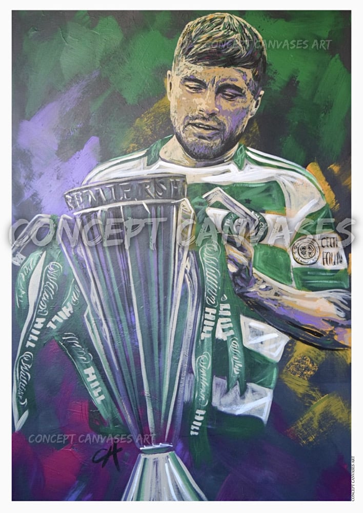 Image of James Forrest ‘Going Down In History’ A3 Print