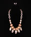 Image of Gold Marbleized Necklace Set 