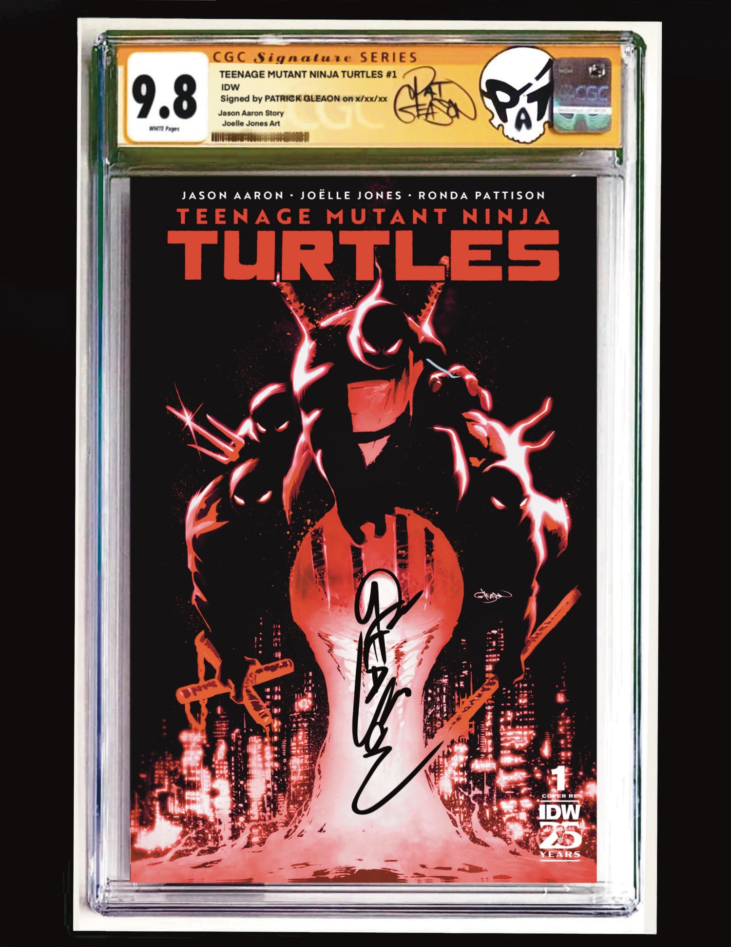 Image of CGC Signature Series TMNT #1 Gleason Variant Trade Dress with Custom Label