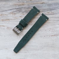 Image 1 of 20mm Suede Strap - Green