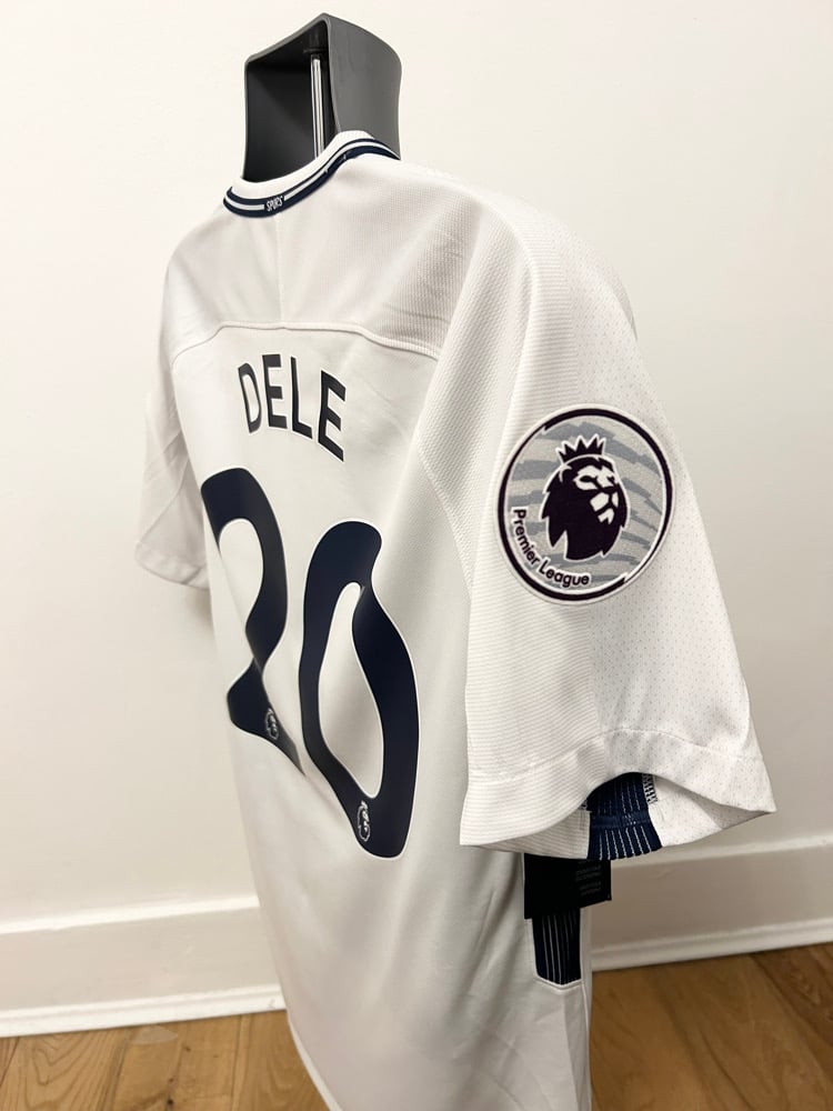 Image of NEW Tottenham Hotspur “DELE 20” 2017/18 Home Shirt + PL patches (S)