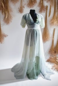 Image 3 of Photoshooting tulle dress Abriana | size S-M| sage and off white
