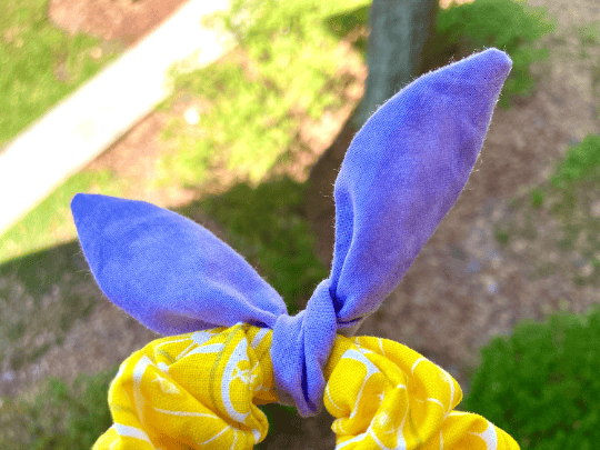 Image of Violet Lemonade Knotted Bow Scrunchie