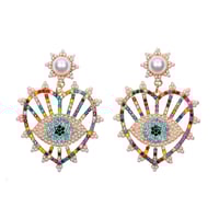 Rainbow Eye Earrings