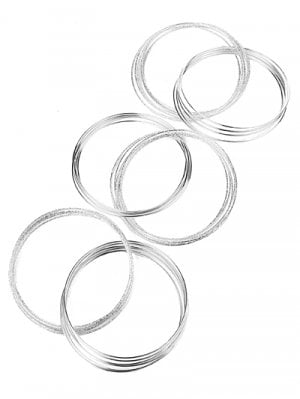Image of 3 Sets of Intertwined Bangles 