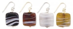Image of Small Glass Bead Earrings