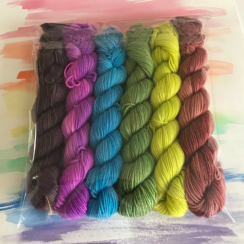 6-skein Mini Set - Rusted Morning Shore