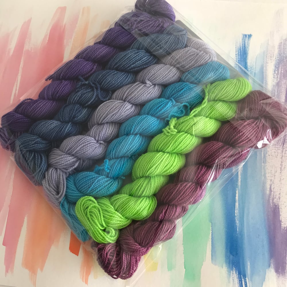 6-skein Mini Set - Sleeping Moon Ice 