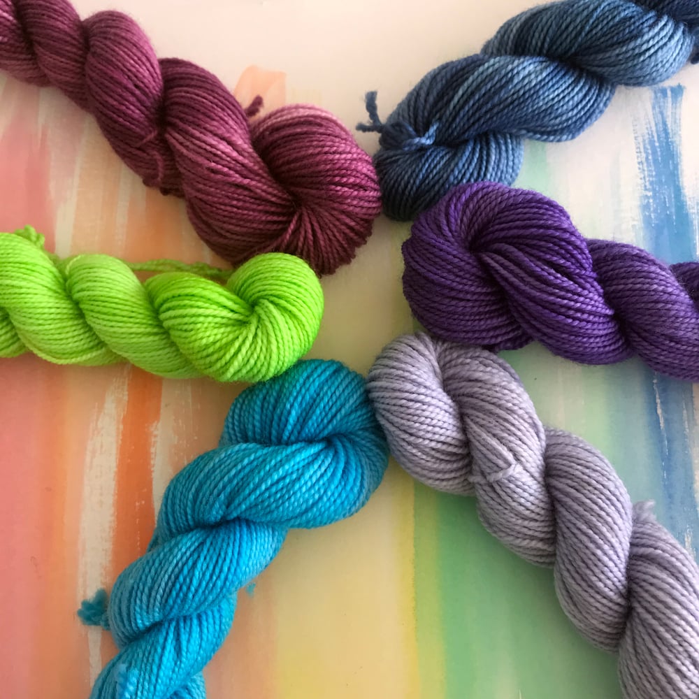 6-skein Mini Set - Sleeping Moon Ice 