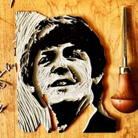 Image 4 of Paul McCartney (Linocut Print)