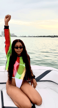Image 1 of For the Culture Mesh Top