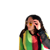 Image 2 of For the Culture Mesh Top