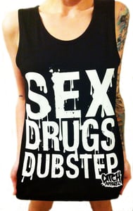 Image of "SEX DRUGS DUBSTEP" (Black) Singlet