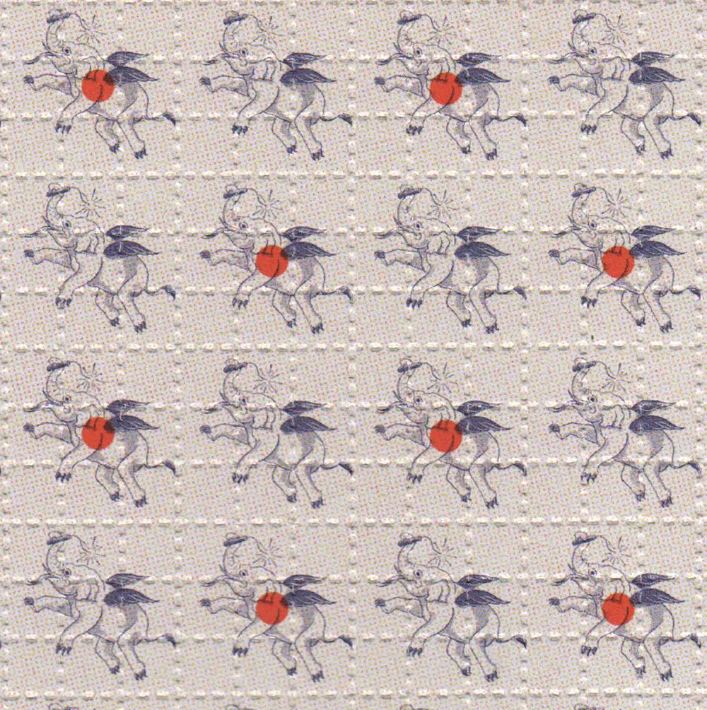 FLYING ELEPHANTS / BLOTTER ART