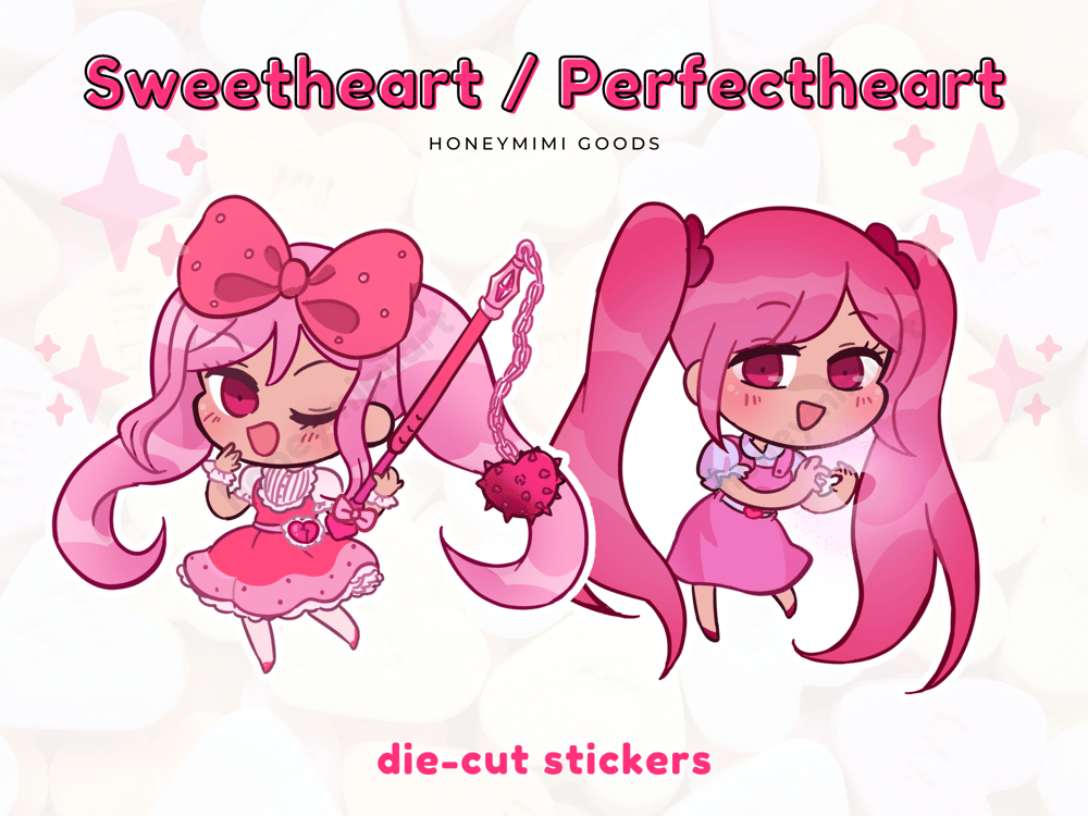 OMORI sweetheart & perfectheart stickers!