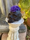 Rose Skull Candle