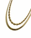 HERRINGBONE & ROPE CHAIN NECKLACE