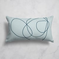 Image 1 of Rock Garden No. 2 Rectangular Throw Pillow in Light Blue
