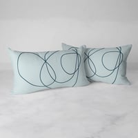 Image 2 of Rock Garden No. 2 Rectangular Throw Pillow in Light Blue