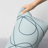 Image 3 of Rock Garden No. 2 Rectangular Throw Pillow in Light Blue