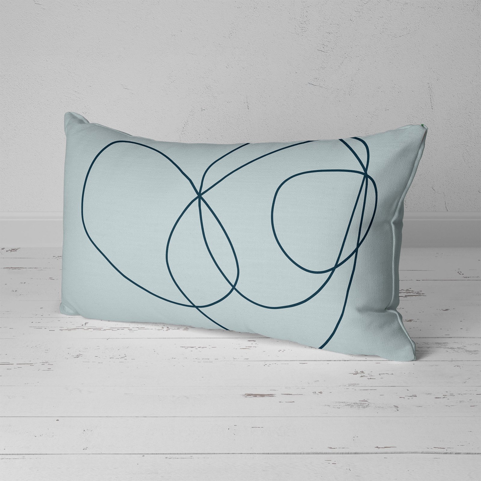 Light blue and online white pillows