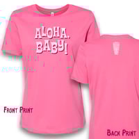 Tikiyaki Orchestra - "Aloha, Baby" Women's Pink T Shirt