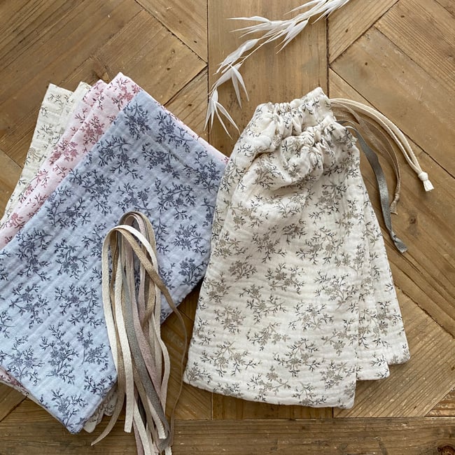 Pochon cadeau en gaze pour "Petit doux" ou Anet