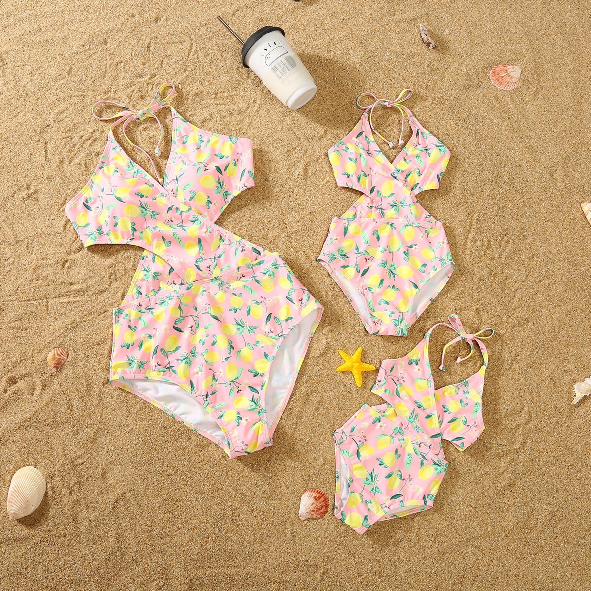 Image of Mumma & Me 'Lemonade' Matching Family Swimwear