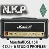 N.K.P MARSHALL DSL15H PACK (4 D.I + 6 studio profiles) 