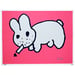 Image of Frank Kozik Smorkin Labbit Ltd Edition - Flouro Pink