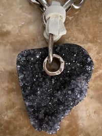 Image 2 of Delicious druzy quartz on big beautiful chain 
