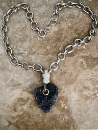 Image 3 of Delicious druzy quartz on big beautiful chain 