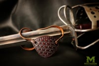 Leather Eye Patch - Skull Motif 