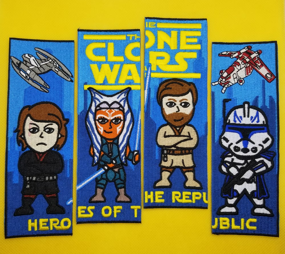 Heroes of the Republic 4-piece patch set