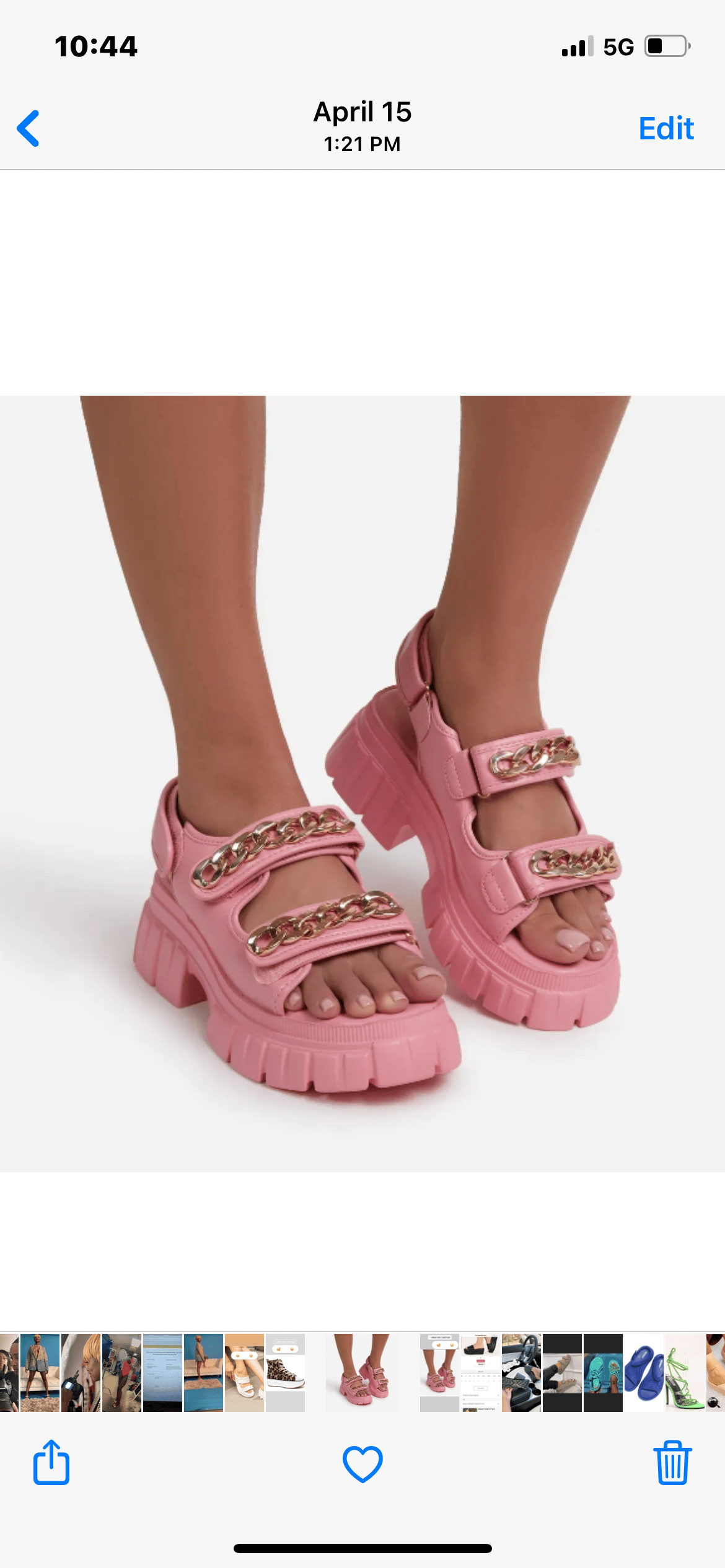 Image of Justice Buckle Flatform Sandals