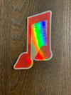 Love Note Holographic Stickers