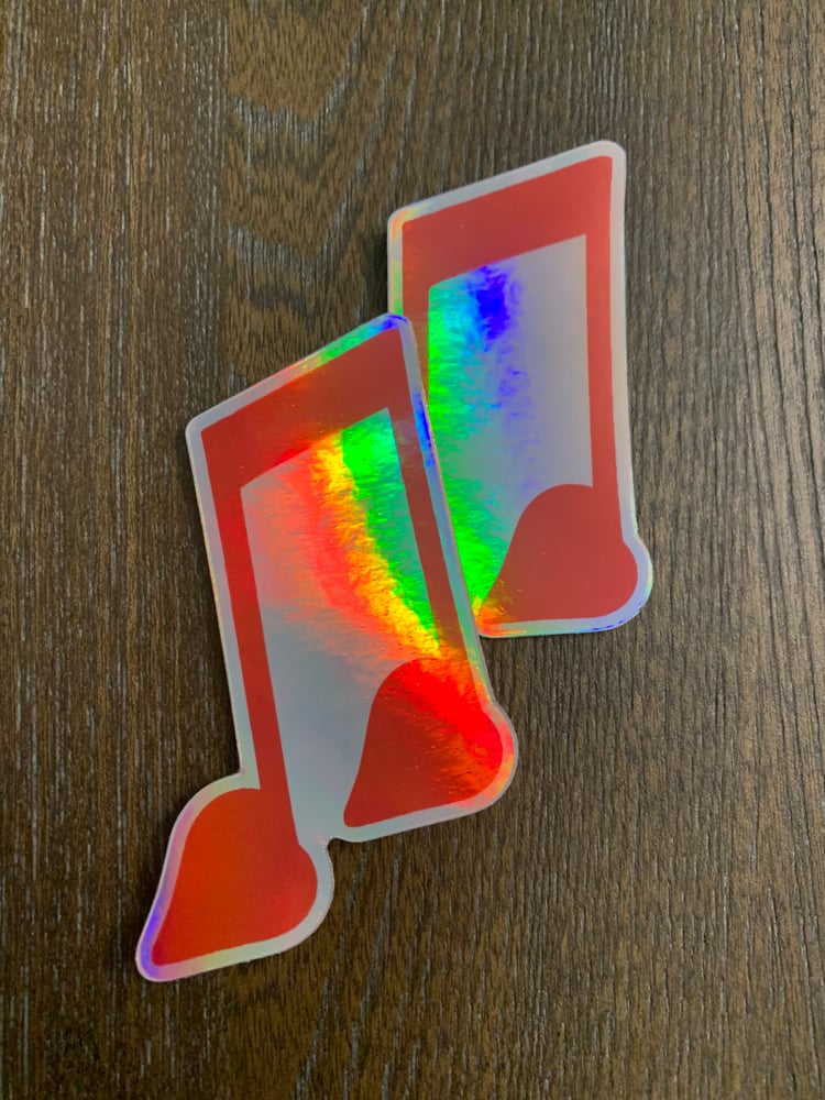 Image of Love Note Holographic Stickers