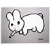 Image of Frank Kozik  ltd edition Smorkin Labbit - Metallic Silver flake