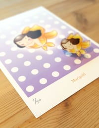 Image 3 of Marigold - LTD Pin + Print 2-pc Set