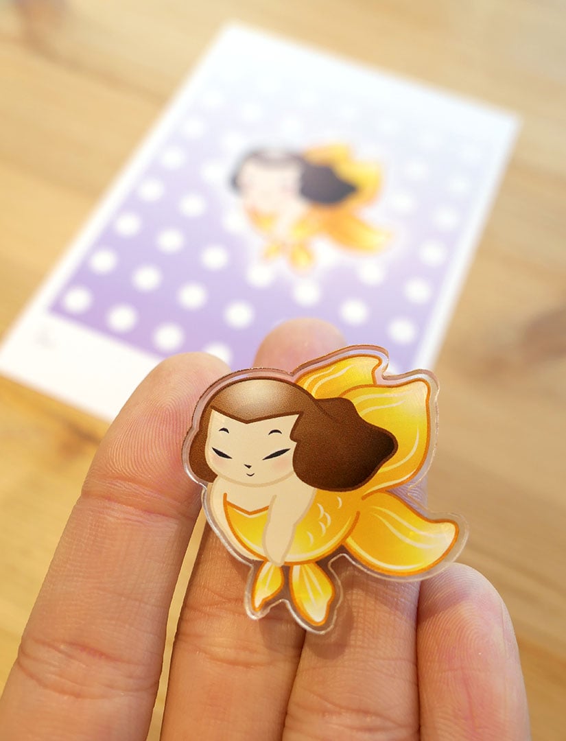 Marigold - LTD Pin + Print 2-pc Set
