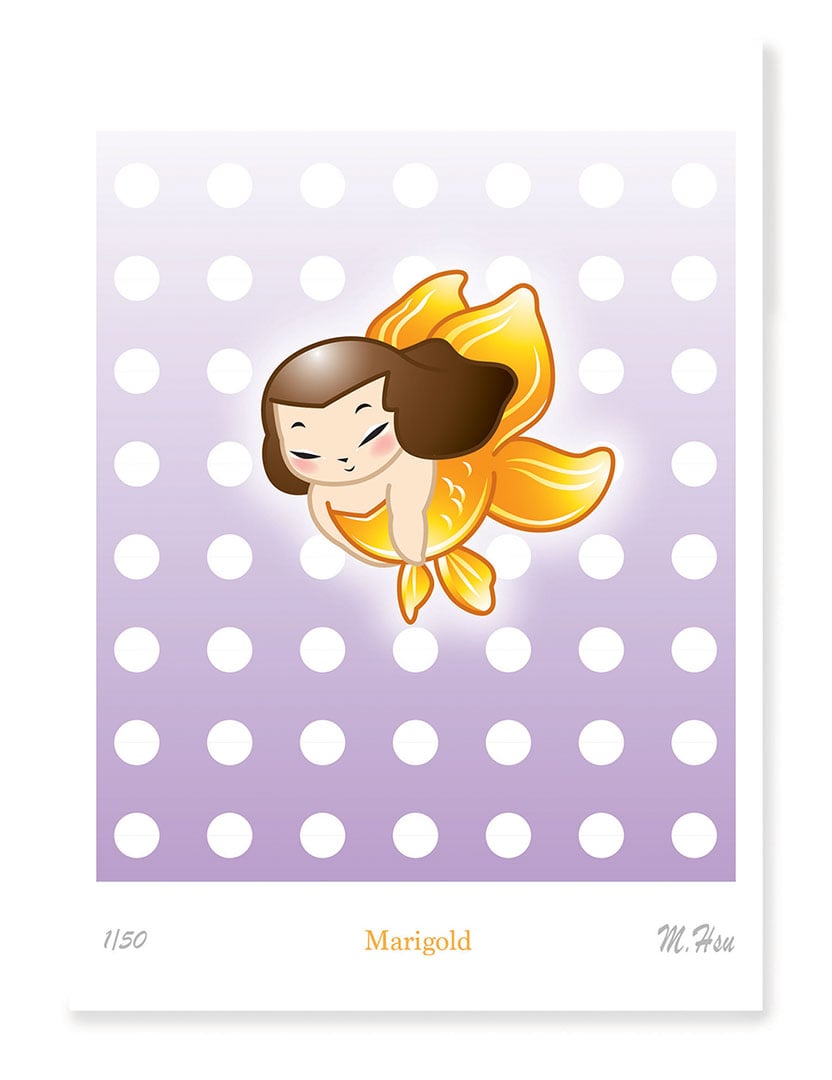 Marigold - LTD Pin + Print 2-pc Set
