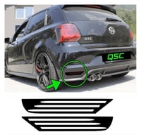 Image 1 of X2 Vw Polo 6c Gti Rear Reflector Overlay Sticker