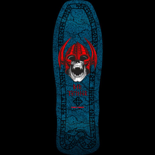 Powell Peralta Welinder Nordic Skull Skateboard Deck Blue