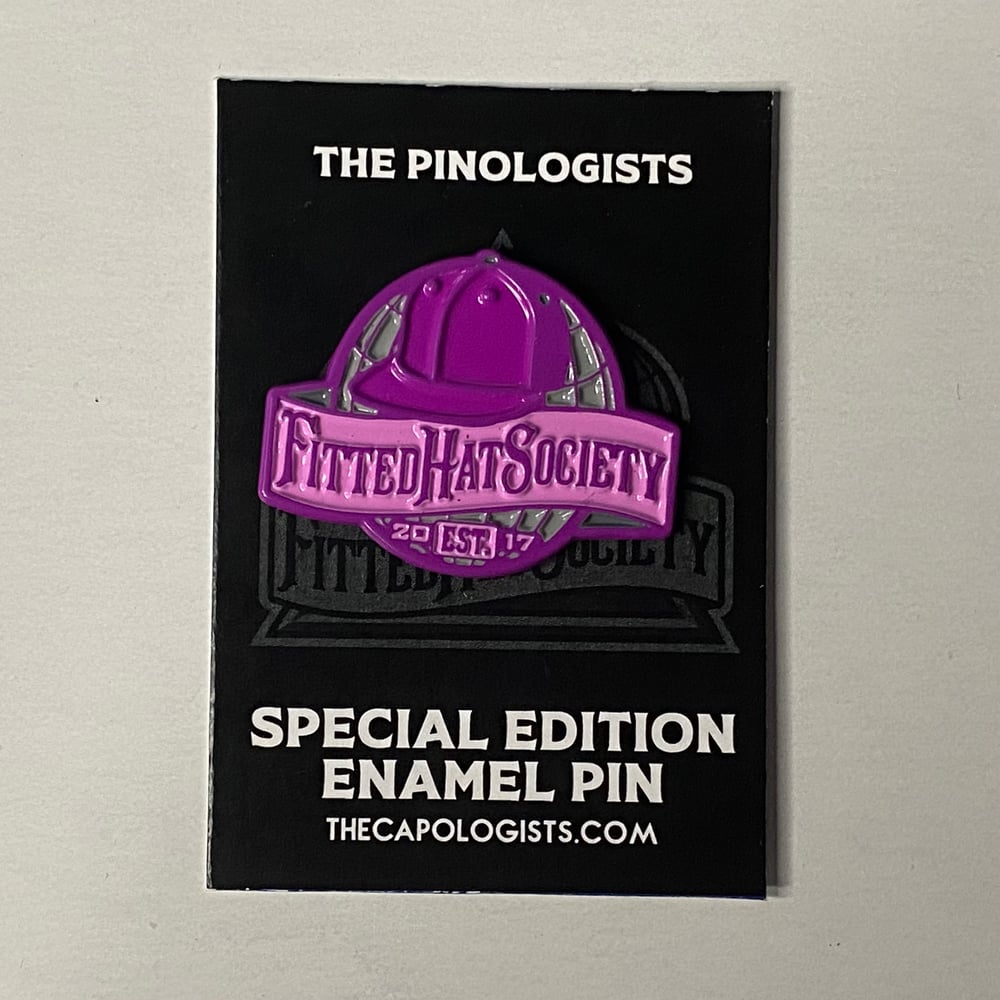World Enamel Pin - Purple / Grey