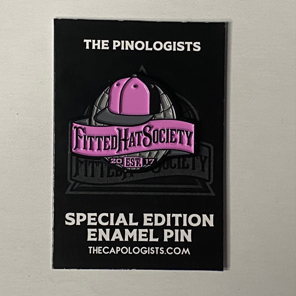 World Enamel Pin - Pink / Grey