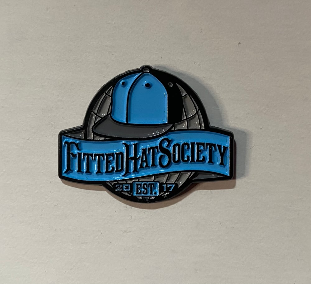 World Enamel Pin - Sky Blue / Grey